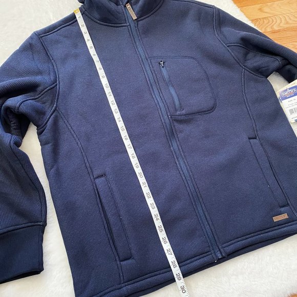 Smith's Workwear Thermal Sherpa Lined Jacket, Hooded, Pockets, Heather Navy, XL - Picture 12 of 12